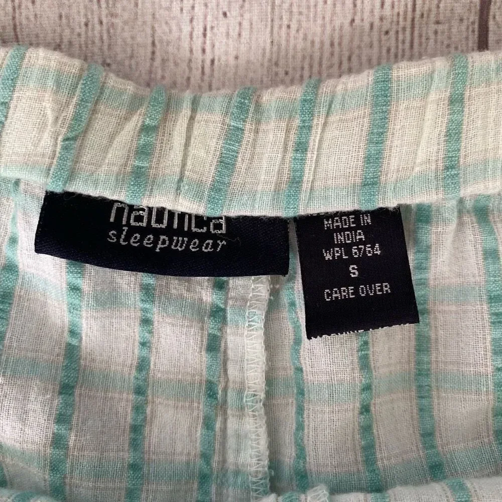 Nautica women sleepwear plaid shorts bundle size Small & large